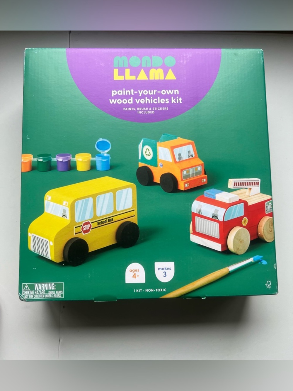 Paint-Your-Own Wooden Vehicles - Mondo Llama™